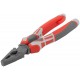 Плоскогубцы комбинированные Эталон, CrV сталь, ребра жесткости на губках, тефлоновое покрытие, 3К прорезиненные ручки 200 мм (50695)