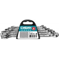 Набор комбинированных гаечных ключей 6 шт 6 - 14 мм СИБИН 27089-H6