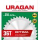 Диск пильный по дереву Optima URAGAN 210х32/30 мм 36Т 36801-210-32-36_z01  