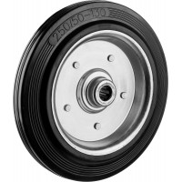 Колесо d 250 мм, г/п 210 кг, игольчатый подшипник, резина/металл ЗУБР Профессионал 30936-250