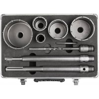 Набор коронок по бетону с оснасткой d 33,68 мм Alu кейс Профессионал ЗУБР 29185-H2-10