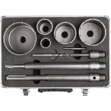 Набор коронок по бетону с оснасткой d 33,68 мм Alu кейс Профессионал ЗУБР 29185-H2-10