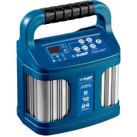 Зарядное устройство 6/12/24 В 2-12 А розетка 12 В интеллектуальное для аккумуляторов Профессионал ЗУБР ЗУ-240 59305