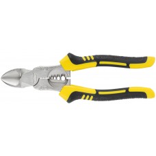 Бокорезы многофункциональные, эксцентриковый шарнир, прорезиненные ручки, Профи 180 мм