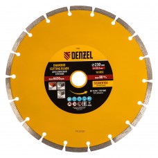 Диск алмазный, отрезной сегментный, 230 х 22.2 мм, сухая резка Denzel (73104)