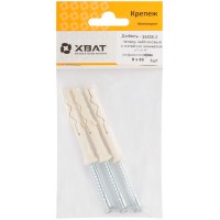 Дюбель-гвоздь нейлоновый с потайной манжетой LYT 8 х 60 UK KP (фасовка 3 шт.) (24635-3)