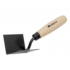 Кельма угловая, 80 х 60 х 60 мм, стальная, для внутренних углов, буковая ручка Сибртех (86307)