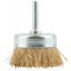 Корщетка, тип чашка, со штифтом, стальная латунированная волнистая проволока 50 мм (38486М)