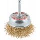 Корщетка чашечная, со шпилькой, стальная латунированная волнистая проволока 50 мм (38466)