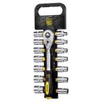 Набор головок торцевых 6-гранных SuperLock с трещоткой 1/2