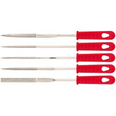 Надфили алмазные, 5 шт., 3x160/50 мм ( узкие ) (42158)