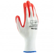 Перчатки трикотажные полиэфирные, латексное рельефное покрытие, Россия, Сибртех (67767)