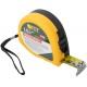Рулетка Профи, калибр.лента, нейл.покр., магн.крючок, эласт.корпус черн-желт., двойн.стопор 10 м х 25 мм