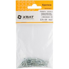 Шурупы оцинкованные, универсальные 2,5 х 20 (фасовка 40 шт.) (20020-2)