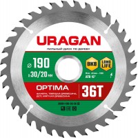 Диск пильный по дереву Optima URAGAN 190х30/20 мм 36Т 36801-190-30-36_z01  
