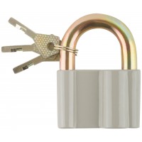 Замок навесной, корпус из алюминиевого сплава 65х44 мм, стальная дужка 12 мм (67016)