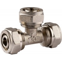 Тройник цанговый цанга-цанга 20 x 20 x 20 x 2.0 мм ЗУБР 51403-20