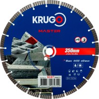 Диск алмазный Турбо сегментный KRUGO MASTER 350х3,0х25,4х10 mm 81073500273