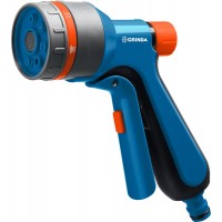 Поливочный пистолет F-7, 7 режимов, курок спереди, двухкомпонентный с регулятором напора, PROLine GRINDA 429120_z01