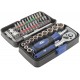 Мини-набор инструмента (биты, головки, вороток, удлинитель), 38 шт., пластиковый кейс (65000М)