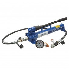 Насос ручной гидравлический с алюминиевым корпусом 700 бар; 0, 5 л; комплект (манометр, рукав 1,5 м, кейс), GARWIN INDUSTRIAL, 811011-700-0500-K