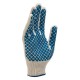 Перчатки х/б, ПВХ покрытие, Шахматный облив, 10 класс (67713)