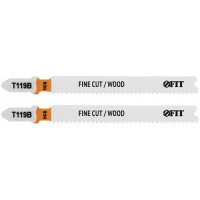 Полотна по дереву, HCS, фрезерованные, волнистые зубья, 91/67/2 мм (Т119В), 2 шт. (40936)