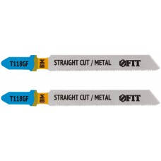Полотна по металлу, Bimetal, фрезерованные, волнистые зубья, 76/51/0,8 мм (T118GF), 2 шт. (40915)