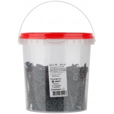 Саморезы черные по гипроку к дереву 4,2 х 75 (фасовка Ведро 250 шт) (22275-4В)