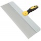 Шпатель фасадный нержавеющий Профи, прорезиненная ручка с метал.бойком 400 мм (06446)