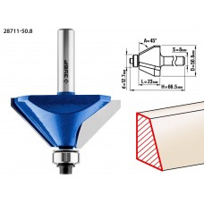 Фреза кромочная калевочная (фасочная) №9 50.8 x 27 мм ЗУБР Профессионал 28711-50.8