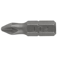 Биты кованые, сталь S2, односторонние 25 мм PH2, Профи 2 шт., блистер (57502)