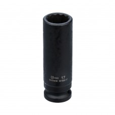 Головка торцевая 12-гранная ударная глубокая 17 мм, 1/2