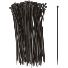 Хомуты нейлоновые для проводов, черные 100 шт., 3,6х200 мм (60349)