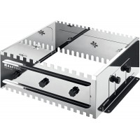 Раздвижная гребенка для плитки зуб 8 10 12 мм полукруг 10?20 мм нерж. сталь BUNKER-4 KRAFTOOL 08081