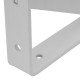 Кронштейн усиленный, 250 х 150 х 30 х 4 мм, белый Сибртех (94044)