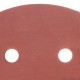 Круг абразивный на ворсовой подложке под липучку, перфорированный, P 500, 125 мм, 5 шт Matrix (73816)