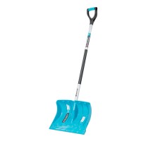 Лопата-скрепер для уборки снега, полипропилен, 460х320х1300 мм, алюминиевый черенок, ПВХ, LUXE Palisad (61797)