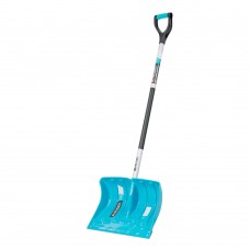 Лопата-скрепер для уборки снега, полипропилен, 460х320х1300 мм, алюминиевый черенок, ПВХ, LUXE Palisad (61797)