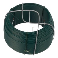 Проволока с ПВХ покрытием, зеленая 0.9 мм, длина 50 м Сибртех (47770)