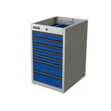 Тумба с 7-ю ящиками синий (светло-серый) RUNTEC TI7-7035-5005