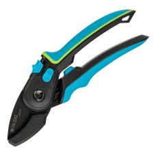 Секатор с наковальней, 220 мм, регулировка захвата, трехкомпонентные рукоятки, LUXE Palisad (6048057)