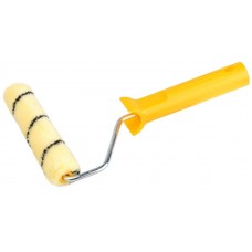 Валик мини-валик малярный в сборе DUALON, 15 х 160 мм, бюгель 6 мм, ворс 7 мм, полиакрил, все виды ЛКМ STAYER 03-05812-16