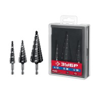 Набор сверл ступенчатых 3 шт., 4–30 мм ЗУБР 29665-4-30-H3_z01