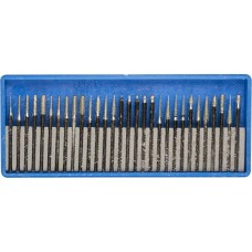 Набор алмазных мини-насадок для гравера 30 шт, хвостовик d 3 мм, Р 150–180 ЗУБР Профессионал 33383-H30  