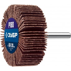 Круг шлифовальный лепестковый d 50 x 20 мм, P180, на шпильке d 6 мм ЗУБР Профессионал 36601-180_z01