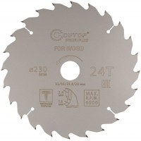 Диск пильный по дереву с тефлоновым покрытием 24Т, CUTOP Profi plus, 230 х 1,6/2,4 х 32/30/25,4/20 мм (75-23024Т)