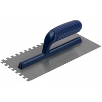 Гладилка стальная, пластиковая ручка 280х130 мм, зубчатая, зуб 8х8 мм (05118М)