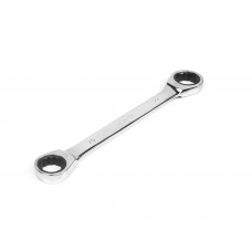 Ключ накидной двусторонний 20х22 мм трещоточный хромирование HORTZ