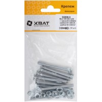 Комплект: Винт DIN965 5х50, с гайкой М5 DIN934, шайбой М 5 DIN125, шайбой М 5 DIN127 (фасовка 10шт.) (24838-3)